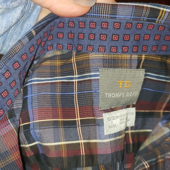 Thomas Dean kids size 10/12 button down shirt - Picture 4 of 4